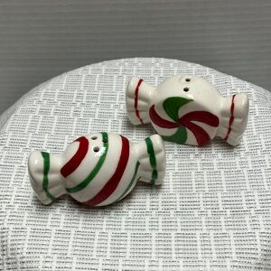 Festive Candy Shaped Salt and Pepper Shakers